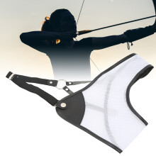 Bogenbrustschutz, Schutzpolster für Recurve 21,5x30cm, Weiß, für Indoor & Outdoor
