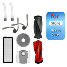 Compatible para QrevoCury Robot Aspirador, Accesorios, Cepillo Principal, Cepillo Lateral, Bolsa de Polvo, Paquete de Repuesto, Cepillo.