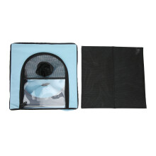 Versatile Pet Travel Carrier, Breathable Foldable Pet Bag with Dual Entry Zippers and Shoulder Strap, TSA Approved for Airplane Flights