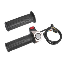 Throttle Grip For Electric Bicycles Anti Slip Handle Low Failure Rate Speed Governing Throttle With Easy Installation Waterproof Design For Scooters