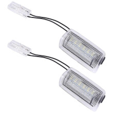 LED Türwillkommenslichter, 2er-Pack kompatibel mit Toyota Prado Sienna und anderen Modellen, Direktinstallation kabellose Modifikation Weißlicht