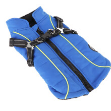 Dog Harness Coat Waterproof Reflective Warm Jacket for Winter Autumn M