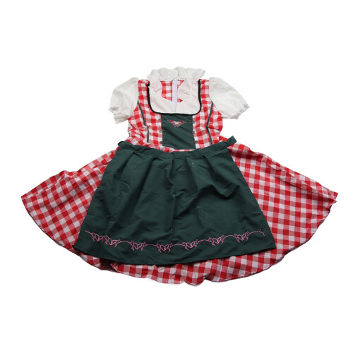 Γυναικεία Στολή Oktoberfest, Παραδοσιακό Βαυαρικό Φόρεμα με Κασκόλ, Ρυθμιζόμενες