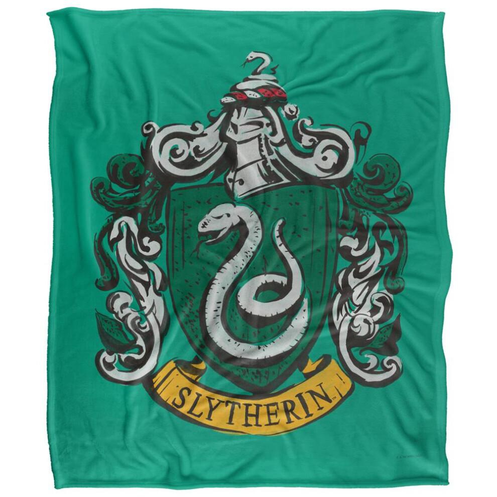 Harry Potter Slytherin Painted Blanket Multicoloured