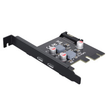 Type-C Riser Card PCI-E to Type-C Adapter PCI-Express Slot 1X
