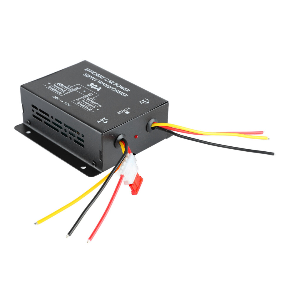 30A Audio Voltage Inverter Dc 24V To 12V Power Supply Reducer 14X12x5cm 5061370379054