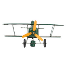 Vintage Zinnblech-Gummibärchen-Flugzeugspielzeug Retro-Uhrwerk Miniaturdekorationen