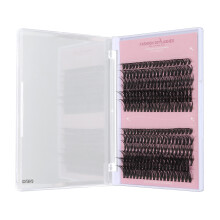 240pcs D Curl False Eyelash Clusters 10-16mm Lifelike Fake Lashes