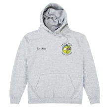 (L, Grey) Rick And Morty Unisex Adult Nobody Exists Hoodie