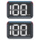 2X GPS HUD Car Electronics Digital Speedometer for Car Motorcycle HD LED Accessories /H 1