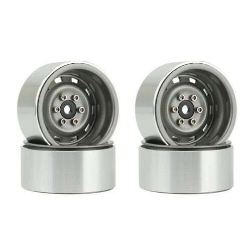 4St 1,9 Tum Metall Beadlock HjulnavfäLg för 1/10 RC Crawler Car Titanium 1