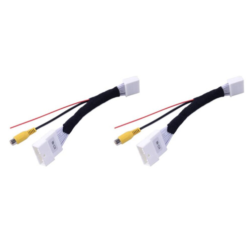 2X 24 Pin Adapter Rear View Camera Connection Cable for &Dacia for  for  for Clio 4 2012-