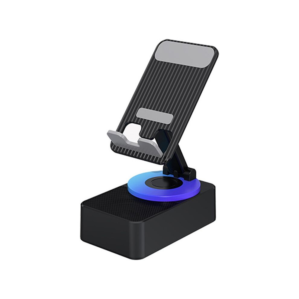 3-In-1 Mobile Phone Holder, Audio Power Bank, Call Speaker, Multi-Function Foldable Rotating Desktop, Black 4711095224887