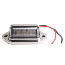 12-24V 6 LED Numer Tablicy Rejestracyjnej ŚWiatłO PokłAd łOdzi Chodnik Krok Lampa RV Przyczepa