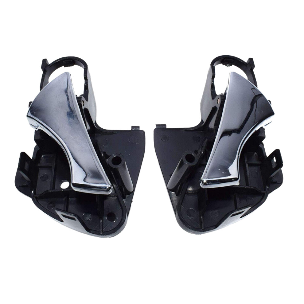 Front Left Right Interior Interior Door Handle For Daewoo Nubira 2.0L 1999 2000 2001 2002 96296168 96296169 Black/Silver 4713037776508