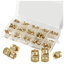 362Pcs Nut Inserts, M2/M3/M4/M5/M6 Threaded Inserts, Heat Set Insert Tool, Female Thread Knurled Heat Embedment Nut