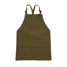 Artist Canvas Apron with Pockets Painting Apron Painter Adjustable Neck Strap Waist Ties Gardening Waxed Aprons for Women Men Adults