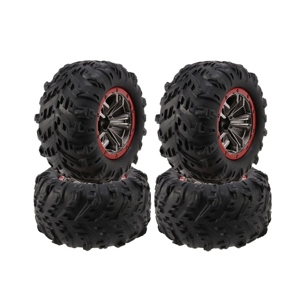 4Pcs 105Mm Rubber Tire Wheel -Zj02 For Laegendary Legend 1/10 Rc Car Spare Parts Accessories 6033774745420