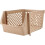 Stackable Plastic Basket Kitchen Storage Basket Fruit & Vegetable Plastic Storage Basket Plastic Storage Rack(Beige) 1
