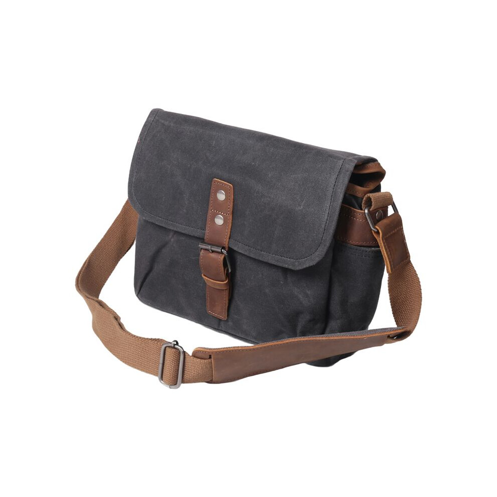 Retro Waterproof Camera Bag Photography Packages Dslr Shoulder Sling Case For Canvas Single Messenger Men Gray 4712781783299