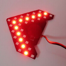 2Pcs Red 33-SMD Sequential LED Arrows for Car Side Mirror Turn Signal Lights