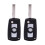2X Folding Flip Car Keyless Key Shell Fob Case for  3 5 7 Series Z3 Z4 E38 E39 E46 1