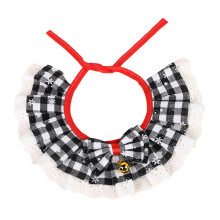 Serviette de salive de noël pour animaux de-noir et blanc M