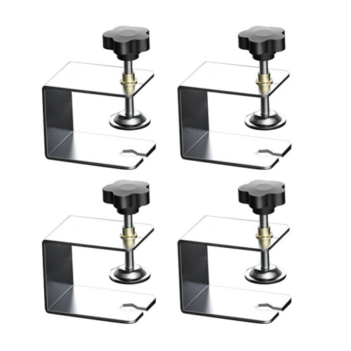 Cabinet Hardware Jig, 4 Pack C Clamps for Drawer Front Installation, Framing Table Desk Panel