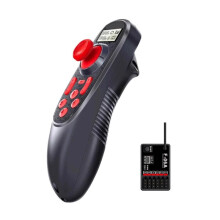 -650 6CH 2.4G Radio Transmitter with Color Screen F-06A Receiver Perfect for RC Boats Enhanced Control Range