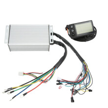 Controlador de motor sem escovas com caixa metálica, display LCD, função de autoaprendizagem, à prova d'água, dissipação de calor e fácil