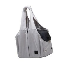 Portable Breathable Pet Bag for Small Dogs & Cats 39x20x60cm in Caramel/Navy/Grey