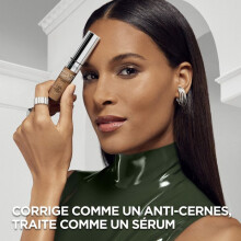 L'Oréal Paris Concealer True Match Serum Radiant Finish 24H Hydration 1R | With 1.5% Hyaluronic Acid, With Caffeine, Medium Coverage