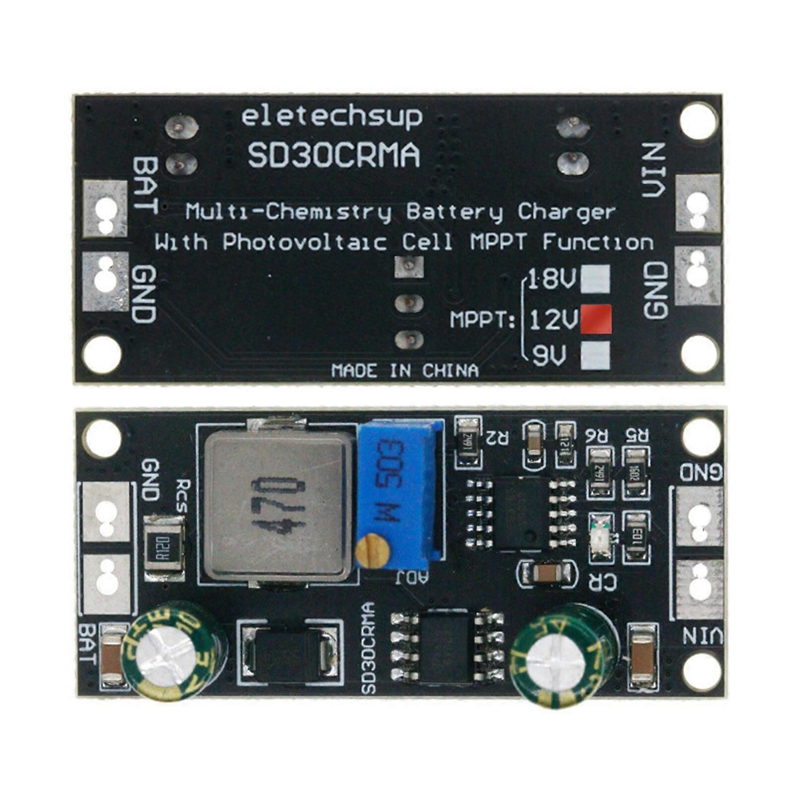MPPT Controller SD30CRMA 12V 1A Adjustable Voltage Solar Charging ...