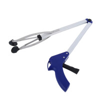 Metal Grabber Reacher Tool Foldable Anti Slip Jaw Rubber Suction