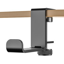 Support de casque pliable en aluminium, support de casque-Noir