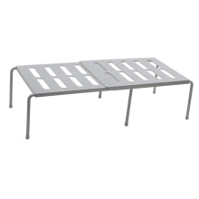 Adjustable Kitchen Shelf Organizer - Countertop & Cabinet Non-slip 50cm Black