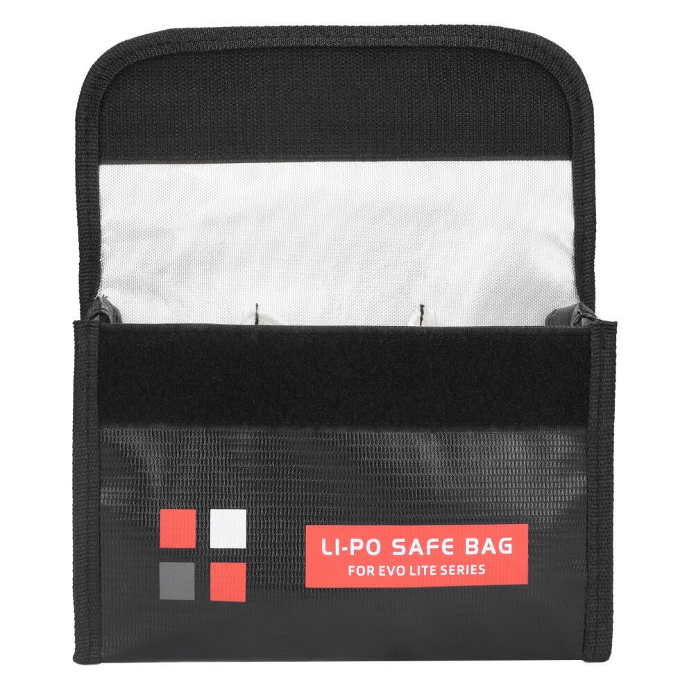Fireproof Battery Safe Bag Explosion Proof For Lipo Battery Storage Charging Transport Flame Retardant With Velcro Seal Design Heat Resistant Scratch 9399812674846