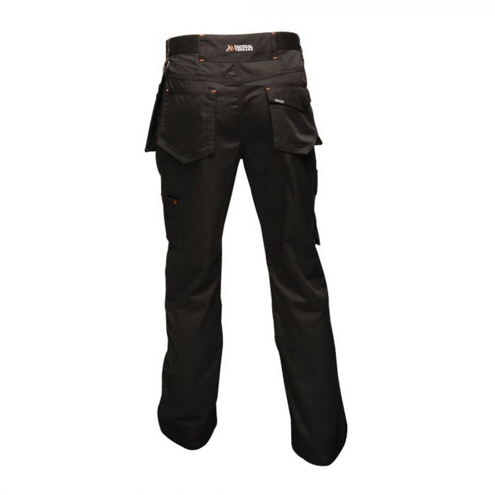 (40R, Black) Regatta Mens Incursion Work Trousers 5059269415716