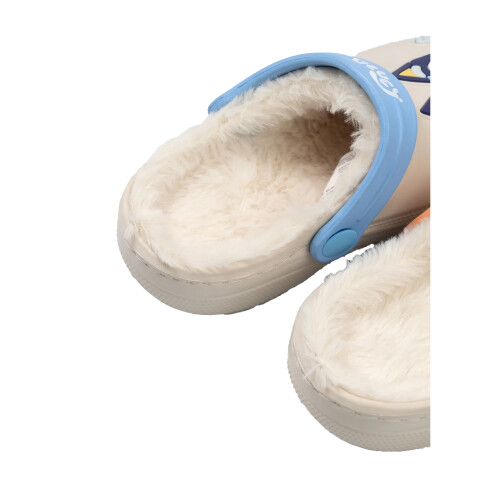 Bluey (10 UK Child, Multicoloured) Bluey Childrens/Kids Character Faces Fur Lined Clogs 1