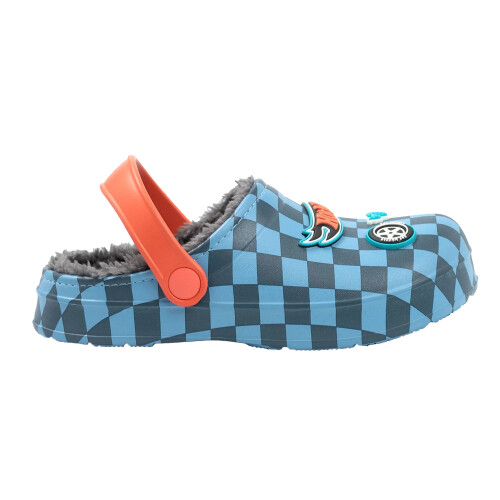 Hot Wheels (10 UK Child, Blue) Hot Wheels Boys Checkerboard Clogs 2