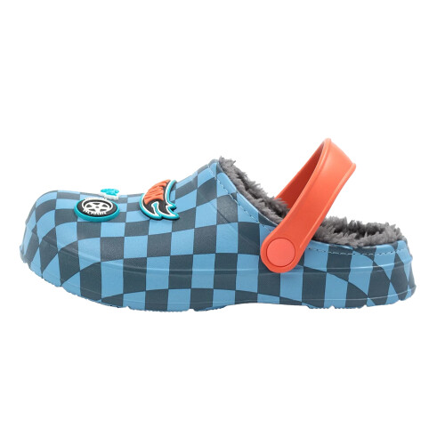 Hot Wheels (1 UK, Blue) Hot Wheels Boys Checkerboard Clogs 1