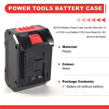 BAT618 Batterie Kunst Stoff GehäUse Kann mit 10 X 21700 Li Ionen Batterie Platine für  18V BAT610 BAT609G GefüLlt Werden