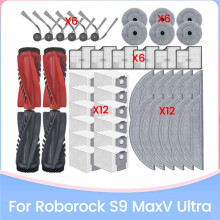 Pièces de Rechange pour S9 MaxV Ultra, Brosse, Filtre HEPA, Sac à Poussière, Chiffon de Nettoyage Efficace.