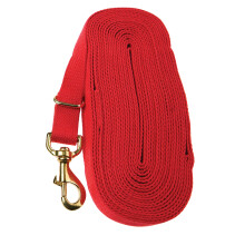 (8m, Red) Kincade Cotton Lunge Rein