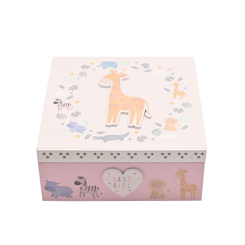 Celebrations Petit Cheri Giraffe Keepsake Box - Baby Girl 2