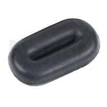 (One Size, Black) Roma Rubber Martingale Stop
