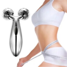Roller 360 3d Rotate Silver Thin Face Full Body Shape Lifting Wrinkle Remover Facial Massage Tool