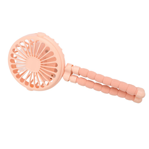 Stroller Fan Mini 3-Speed 500mAh Pink ABS