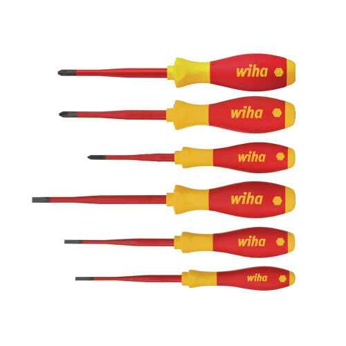 Wiha Wiha Softfinish Electric Sl/ph/pzs Screwdriver Set, 6 Piece