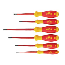 Wiha Softfinish Electric Slimfix Sl/pz Screwdriver Set, 6 Piece